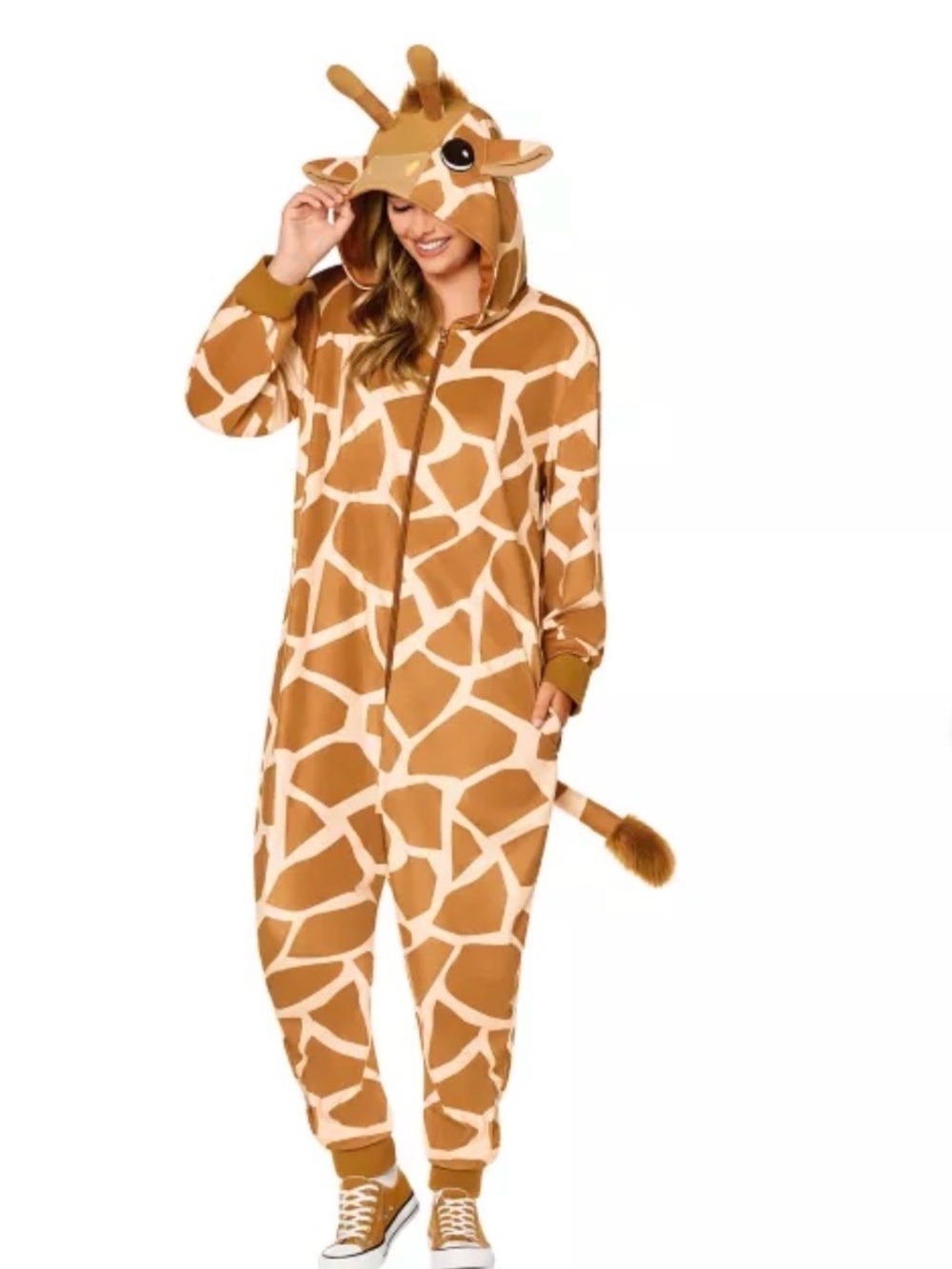 Giraffe Onesie Adult Costume Sleepwear M/L